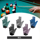 Maxbell 3 Fingers Billiard Glove Anti Slip Snooker Glove for Playing Training Sports Green M