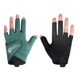 Maxbell 3 Fingers Billiard Glove Anti Slip Snooker Glove for Playing Training Sports Green M
