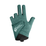 Maxbell 3 Fingers Billiard Glove Anti Slip Snooker Glove for Playing Training Sports Green L
