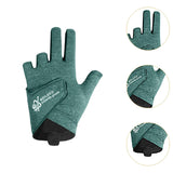 Maxbell 3 Fingers Billiard Glove Anti Slip Snooker Glove for Playing Training Sports Green L