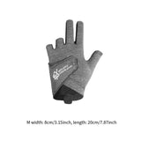 Maxbell 3 Fingers Billiard Glove Anti Slip Snooker Glove for Playing Training Sports Grey M