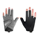 Maxbell 3 Fingers Billiard Glove Anti Slip Snooker Glove for Playing Training Sports Grey M
