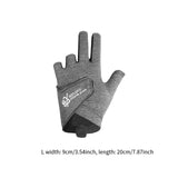 Maxbell 3 Fingers Billiard Glove Anti Slip Snooker Glove for Playing Training Sports Grey L