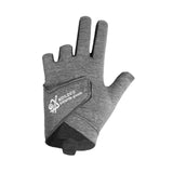 Maxbell 3 Fingers Billiard Glove Anti Slip Snooker Glove for Playing Training Sports Grey L