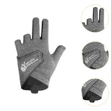 Maxbell 3 Fingers Billiard Glove Anti Slip Snooker Glove for Playing Training Sports Grey L