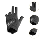 Maxbell 3 Fingers Billiard Glove Anti Slip Snooker Glove for Playing Training Sports Black M