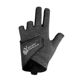 Maxbell 3 Fingers Billiard Glove Anti Slip Snooker Glove for Playing Training Sports Black L