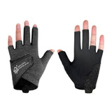 Maxbell 3 Fingers Billiard Glove Anti Slip Snooker Glove for Playing Training Sports Black L