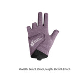 Maxbell 3 Fingers Billiard Glove Anti Slip Snooker Glove for Playing Training Sports Pink M