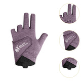 Maxbell 3 Fingers Billiard Glove Anti Slip Snooker Glove for Playing Training Sports Pink M