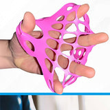 Maxbell Finger Exerciser for Strength Guitar Hand Exercise Net for Gym Rock Climbing Pink