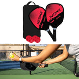 Maxbell Pickleball Paddle Set Training Pickleball Racket for Power Control Beginners Red