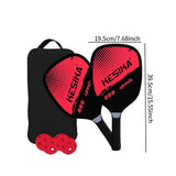 Maxbell Pickleball Paddle Set Training Pickleball Racket for Power Control Beginners Red