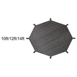 Maxbell Trampoline Sunshade Cover Only Summer Backyard for Children for 8 Poles 10 ft