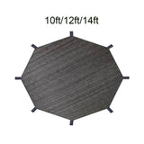 Maxbell Trampoline Sunshade Cover Only Summer Backyard for Children for 8 Poles 10 ft