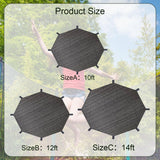 Maxbell Trampoline Sunshade Cover Only Summer Backyard for Children for 8 Poles 12 ft