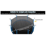 Maxbell Trampoline Sunshade Cover Only Summer Backyard for Children for 8 Poles 12 ft