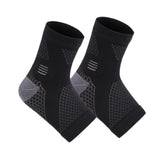 Maxbell Ankle Compression Socks Sweat Absorbing Breathable for Men/Women Ankle Brace XL Black