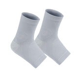 Maxbell Ankle Compression Socks Sweat Absorbing Breathable for Men/Women Ankle Brace M Gray