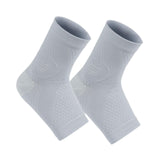 Maxbell Ankle Compression Socks Sweat Absorbing Breathable for Men/Women Ankle Brace M Gray