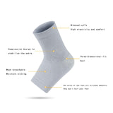 Maxbell Ankle Compression Socks Sweat Absorbing Breathable for Men/Women Ankle Brace M Gray