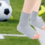 Maxbell Ankle Compression Socks Sweat Absorbing Breathable for Men/Women Ankle Brace M Gray