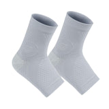 Maxbell Ankle Compression Socks Sweat Absorbing Breathable for Men/Women Ankle Brace XL Gray