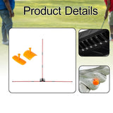 Maxbell Golf Alignment Stick Holder Gift Practice Rod for Indoor Golfing Course Yard