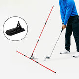 Maxbell Golf Alignment Stick Holder Gift Practice Rod for Indoor Golfing Course Yard