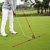Maxbell Golf Alignment Stick Holder Gift Practice Rod for Indoor Golfing Course Yard