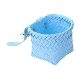 Maxbell Kids Bike Basket Decoration Gift Handwoven Compact Supplies Handlebar Basket Blue