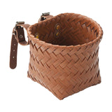 Maxbell Kids Bike Basket Decoration Gift Handwoven Compact Supplies Handlebar Basket Brown