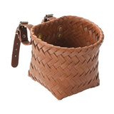Maxbell Kids Bike Basket Decoration Gift Handwoven Compact Supplies Handlebar Basket Brown