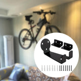 Maxbell Wooden Bike Rack Garage Iron Hanging Bicycle Stand Bicycle Wall Mount Hanger