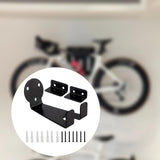 Maxbell Wooden Bike Rack Garage Iron Hanging Bicycle Stand Bicycle Wall Mount Hanger
