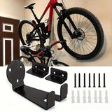 Maxbell Wooden Bike Rack Garage Iron Hanging Bicycle Stand Bicycle Wall Mount Hanger