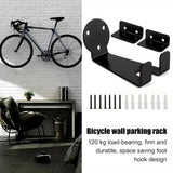 Maxbell Wooden Bike Rack Garage Iron Hanging Bicycle Stand Bicycle Wall Mount Hanger