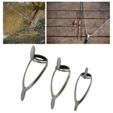 Maxbell Fishing Rod Guide Lightweight Double Foot Pole Guide for Fishing Replacement 30mm