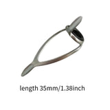 Maxbell Fishing Rod Guide Lightweight Double Foot Pole Guide for Fishing Replacement 35mm