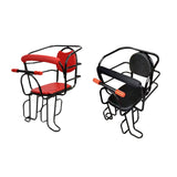 Maxbell Rear Kid's Bike Seat Children Rear Mount Baby Bike Seat for Most Adults Bike red
