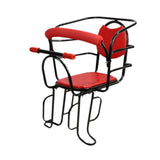 Maxbell Rear Kid's Bike Seat Children Rear Mount Baby Bike Seat for Most Adults Bike red