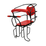 Maxbell Rear Kid's Bike Seat Children Rear Mount Baby Bike Seat for Most Adults Bike red