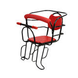 Maxbell Rear Kid's Bike Seat Children Rear Mount Baby Bike Seat for Most Adults Bike red