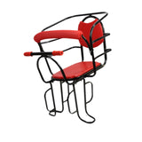 Maxbell Rear Kid's Bike Seat Children Rear Mount Baby Bike Seat for Most Adults Bike red