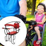 Maxbell Rear Kid's Bike Seat Children Rear Mount Baby Bike Seat for Most Adults Bike red