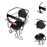 Maxbell Rear Kid's Bike Seat Children Rear Mount Baby Bike Seat for Most Adults Bike black