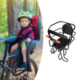 Maxbell Rear Kid's Bike Seat Children Rear Mount Baby Bike Seat for Most Adults Bike black