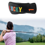 Maxbell Golf Club Head Cover Easy to Use Golf Wood Headcover for Golf Courses Adults Black DR 32cmx15cm