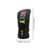 Maxbell Golf Club Head Cover Easy to Use Golf Wood Headcover for Golf Courses Adults Black DR 32cmx15cm