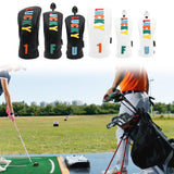 Maxbell Golf Club Head Cover Easy to Use Golf Wood Headcover for Golf Courses Adults Black DR 32cmx15cm